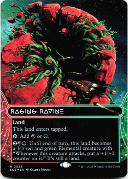 Raging Ravine (0035, Borderless) - FOIL - Edge of Eternities: Stellar Sights MTG - Image 3