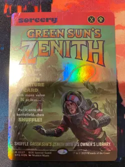 MTG Edge of Eternities Special Guest Green Suns Zenith Foil - Image 1