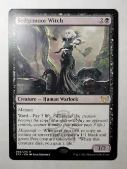 Sedgemoor Witch STRIXHAVEN Regular Rare School of Mages STX 86 mtg NM/M - Image 1