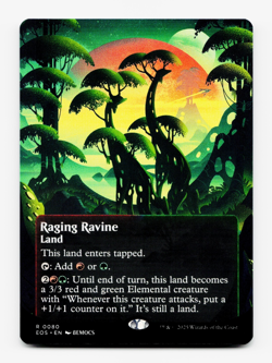 Raging Ravine (0080) - Borderless - [Edge of Eternities: Stellar Sights] MTG - Image 1