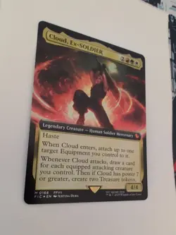 Cloud, Ex-SOLDIER - Extended Art - Foil - Final Fantasy - FIC - MTG - Image 2