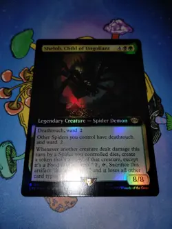 1x Shelob, Child of Ungoliant *EXTENDED ART* FOIL - 0374 NM MTG - Image 1