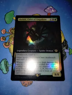 1x Shelob, Child of Ungoliant *EXTENDED ART* FOIL - 0374 NM MTG - Image 2