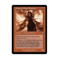 WOTC MtG Modern Horizons 2 Dragon's Rage Channeler (Retro Frame) (U) (Foil) NM - Image 1