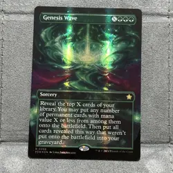 Genesis Wave (Borderless) - MTG - Near Mint MANA FOIL (Foundations) In Hand - Image 2