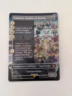 MTG: Summon: Knights of Round (Borderless 359) (Foil) - NM - FINAL FANTASY - Image 1