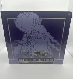 Pokemon TCG: Chilling Reign ETB Shadow Rider Calyrex Sealed (SMALL TEAR) - Image 1
