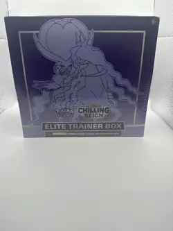 Pokemon TCG: Chilling Reign ETB Shadow Rider Calyrex Sealed (SMALL TEAR) - Image 2