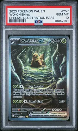 2023 POKEMON PAL EN-PALDEA EVOLVED SPECIAL ILLUSTRATION RARE WO-CHIEN EX PSA 10 - Image 1