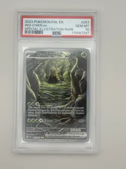 2023 POKEMON PAL EN-PALDEA EVOLVED SPECIAL ILLUSTRATION RARE WO-CHIEN EX PSA 10 - Image 1
