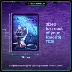 Clear Card Sleeves Compatible with Standard Sized Board Games, MTG Magic The ... - Image 4
