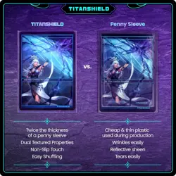 Clear Card Sleeves Compatible with Standard Sized Board Games, MTG Magic The ... - Image 5