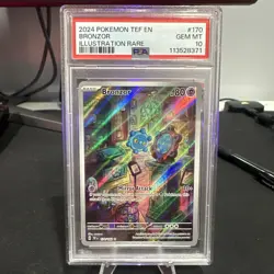 2024 POKEMON TEF EN-TEMPORAL FORCES ILLUSTRATION RARE #170 BRONZOR PSA 10 - Image 1