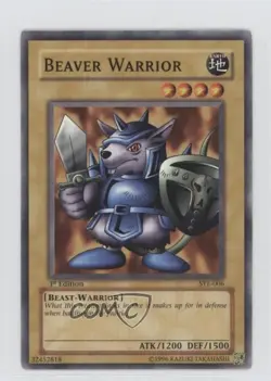 Beaver Warrior 1st Ed. YuGiOh Starter Deck Yugi Evolution #SYE-006 2004 3c7 - Image 1