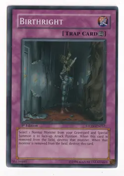 Yugioh! Birthright - STON-EN057 - Super Rare - 1st Edition Near Mint, English - Image 1