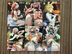 6×One Piece Doujin Card Sexy Passionate dancer Series Waifu Custom DIY Textured - Image 1