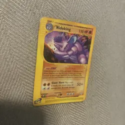 Nidoking Pokemon card from the Aquapolis set, Non Holo card number 24/147 - Image 3
