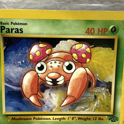 Paras 59/64 Common 1st Edition Pokemon Card 1995 fast shipping - Image 2