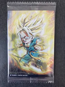 Majin Vegeta Trunks Dragon Ball Itajaga Rare Plastic Trading Card New Sealed NM - Image 4