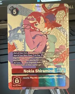 Digimon Card Game Nokia Shiramine BT22-084 Alt Art SP SR Cyber Eden - Image 1