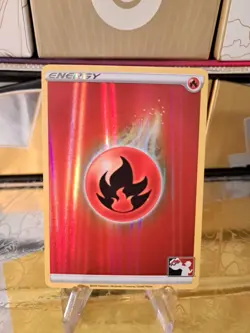 Fire Energy Holo Pokemon Prize Pack Promo Series 1 Pokemon Card NM/LP - Image 1
