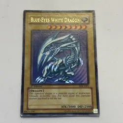Yugioh Blue Eyes White Dragon SDK-E001 1st Edition Ultra Rare Trading Card - Image 2