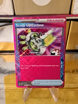 Scoop Up Cyclone Pokemon Prize Pack Series 6 Promo Pokemon Card NM/LP Stamp - Image 1