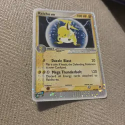 Raichu ex Pokemon card from the EX Sandstorm expansion, card number 98/100. - Image 2