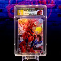 Asuka Eva Waifu Trading Card Encased #/99 Gold Foil Demigoddess Collection SLAB - Image 1