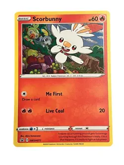 Pokemon Basic Scorbunny SWSH071 Black Star Promo Holo 2020 Trading Card - Image 1
