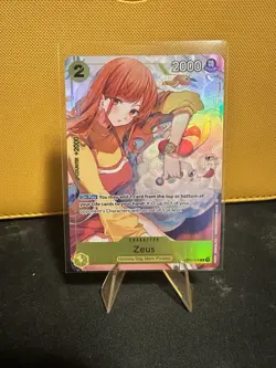 One Piece TCG - Zeus (Nami) Promo English Alt- R - OP11-106 - NM CARD ONLY - Image 1