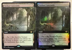 Magic MTG Modern Horizons 2 VERDANT CATACOMBS Foil Extended Art NrMint 2x Card - Image 1