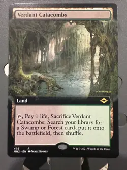Magic MTG Modern Horizons 2 VERDANT CATACOMBS Foil Extended Art NrMint 2x Card - Image 4