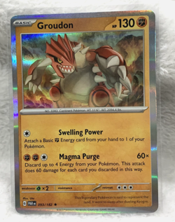 Hologram foil MASTERBALL Groudon 049/131 Prismatic Evolutions POKEMON Card 2023 - Image 1