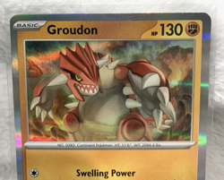 Hologram foil MASTERBALL Groudon 049/131 Prismatic Evolutions POKEMON Card 2023 - Image 2