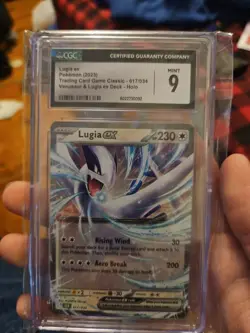 Pokemon TCG Lugia EX 017/034 Ultra Rare Holo Card Classic Collection CGC 9 - Image 1