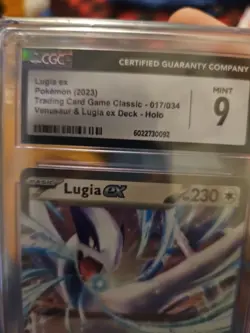 Pokemon TCG Lugia EX 017/034 Ultra Rare Holo Card Classic Collection CGC 9 - Image 3