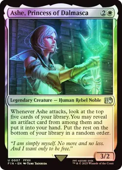 MAGIC FINAL FANTASY ASHE, PRINCESS OF DALMASCA (FOIL) U 7 FIN MTG FCA TCG FFXII - Image 1