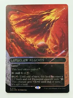 Lavaclaw Reaches Galaxy Foil 0112 (Borderless) MTG - In Hand - Image 1