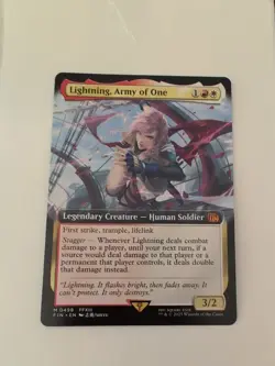 Lightning, Army of One Extended Art Final Fantasy MTG NM - Image 1