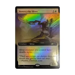 WOTC MtG Magic the Gathering Bonescythe Sliver (Extended Art) (R) (Foil) NM - Image 1