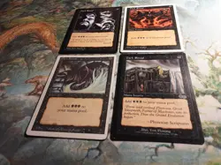 Dark Ritual PlayX4Set (PANGOLIN MTG) NM, NM, MP, HP 4X diff arts see pics! - Image 2