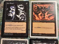 Dark Ritual PlayX4Set (PANGOLIN MTG) NM, NM, MP, HP 4X diff arts see pics! - Image 3