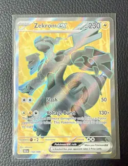 Zekrom ex 158/086 Pokemon Black Bolt - Holo Rare (ENGLISH) NM/M SHIPS FAST - Image 1