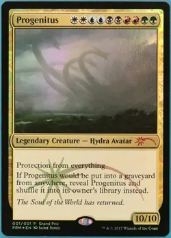 mtg magic progenitus 10 / 10 FOIL ENGLISH promo grand prix premium 4 available - Image 1