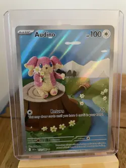 POKEMON - AUDINO - 151/086 - ILLUSTRATION RARE - S&V BLACK BOLT - BRAND NEW - Image 1