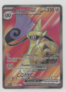 Aegislash ex Ultra Rare Pokemon Scarlet & Violet Paradox Rift (PAREN) #230 0cv - Image 1