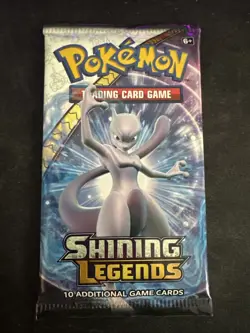 2017 Pokemon Shining Legends Booster Pack - MewTwo Art - Image 1