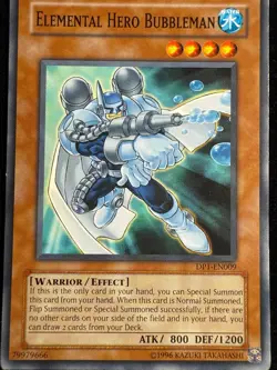 1x (HP) Elemental Hero Bubbleman - DP1-EN009 - Common - 1st Edition YuGiOh 1996 - Image 2