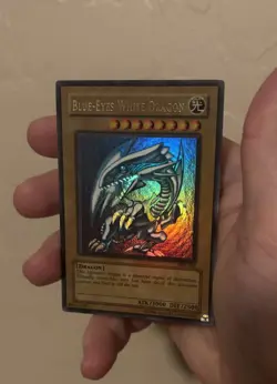 Blue-Eyes White Dragon SDK-001 Ultra Rare Unlimited FADED & WAVY Yugioh 5962 - Image 1